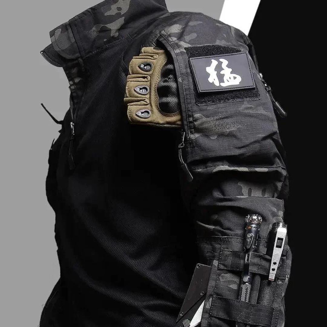 Men's Tactical Outdoor Set Lightweight Water-Resistant Hiking Outfit