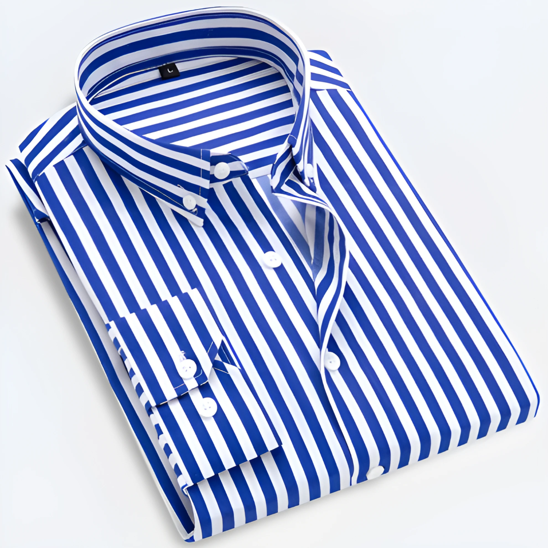 Elian | Men's Striped Long Sleeve Button Shirt