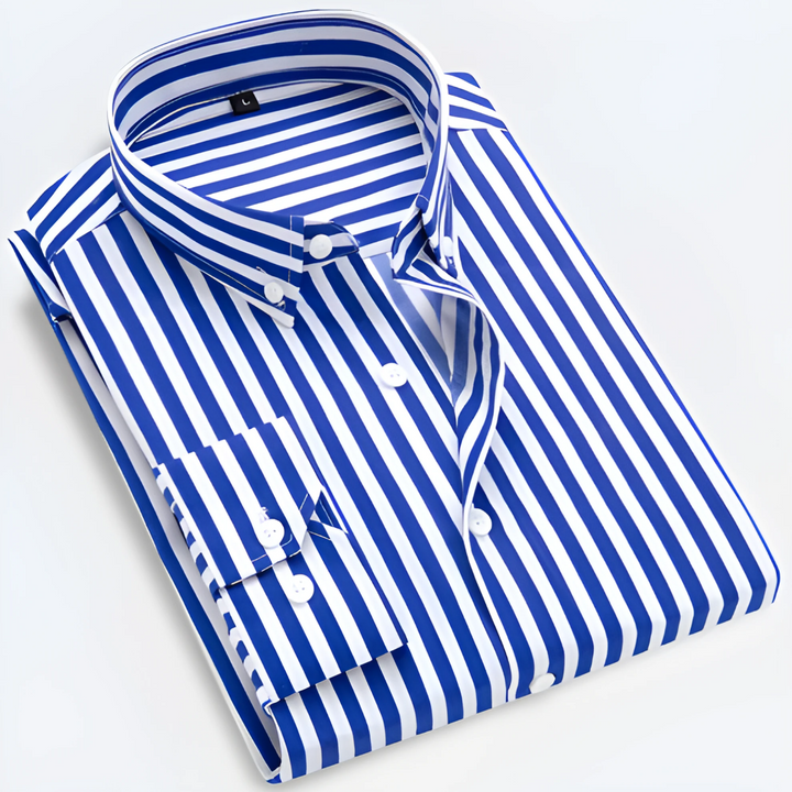 Elian | Men's Striped Long Sleeve Button Shirt