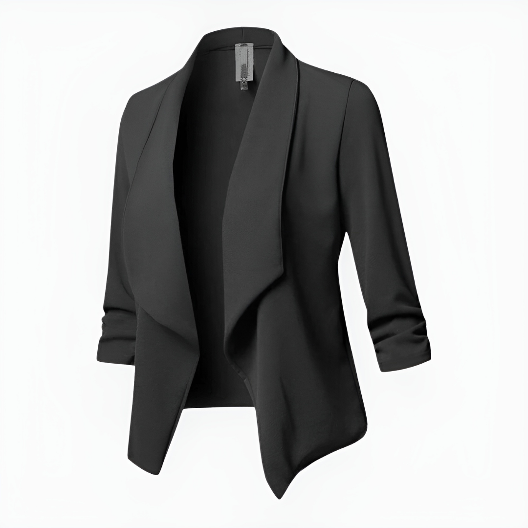 Clara | Women's Draped Open-Front Casual Blazer