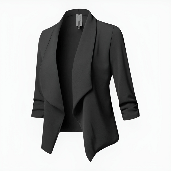 Clara | Women's Draped Open-Front Casual Blazer