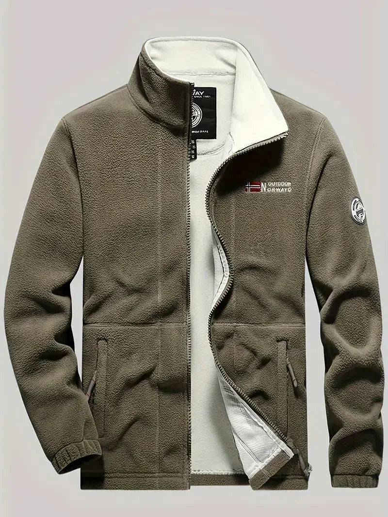 Men's Thermal Fleece Jacket Warm Outdoor Hiking