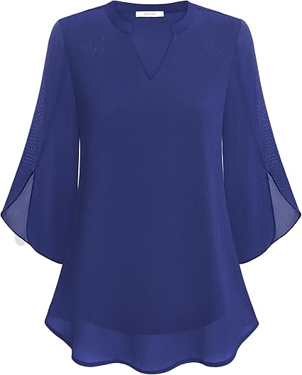 Sophia | Women's Chiffon Bell Sleeve Blouse