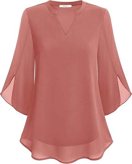 Sophia | Women's Chiffon Bell Sleeve Blouse