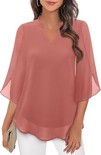 Sophia | Women's Chiffon Bell Sleeve Blouse