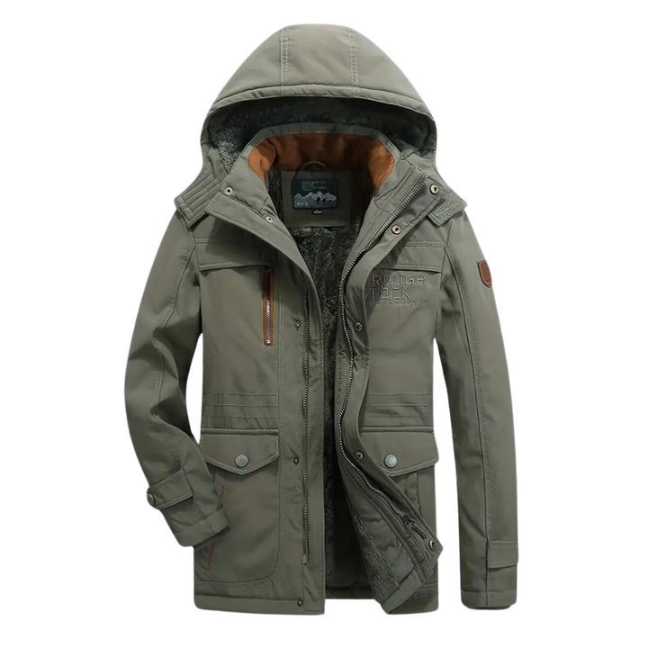 Waterproof Wind-Resistant Lined Outdoor Jacket Warm Winter Coat