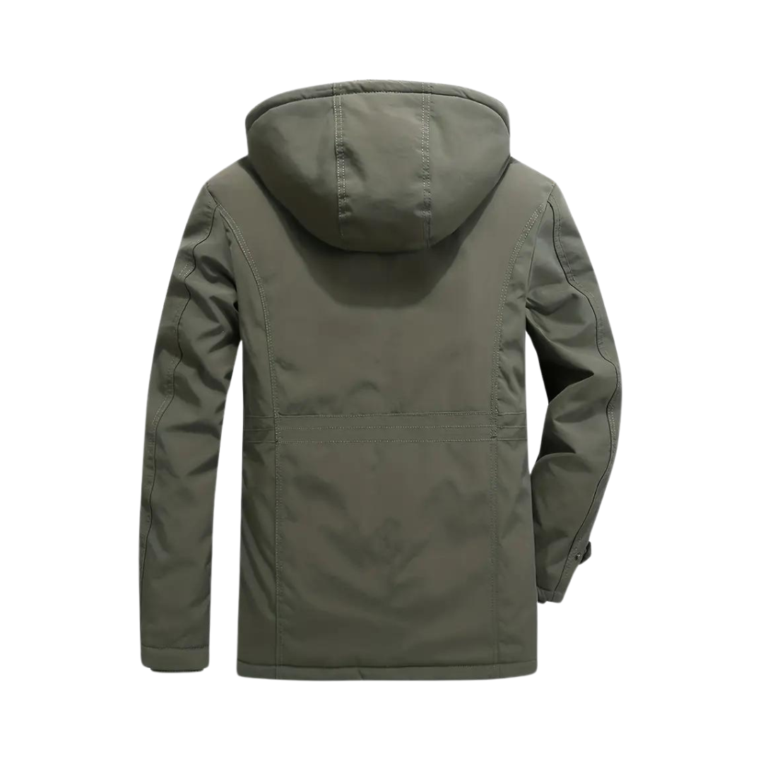 Waterproof Wind-Resistant Lined Outdoor Jacket Warm Winter Coat