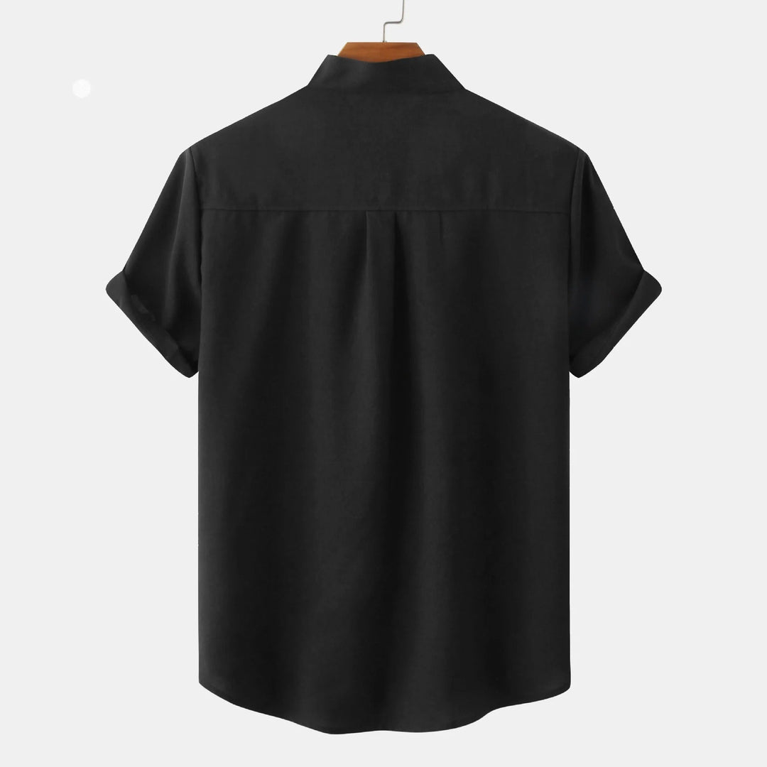 Rowan | Men's Stand Collar Button Front Casual Shirt