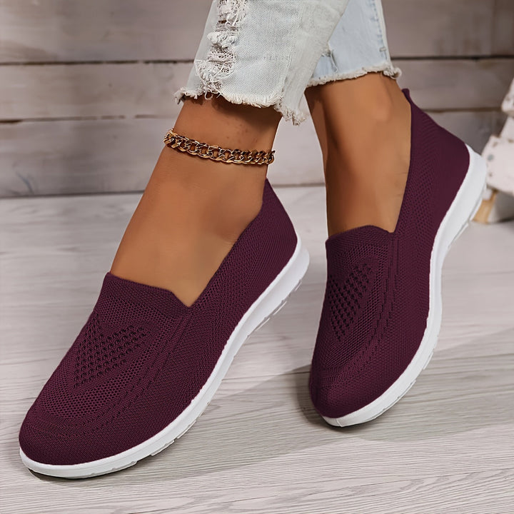 Avery | Women's Breathable Knit Slip On Sneakers