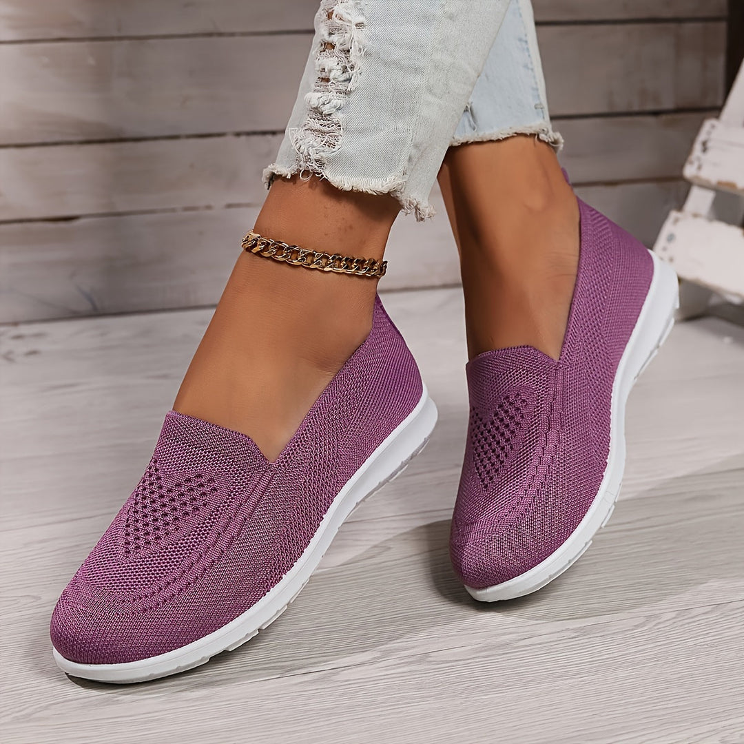 Avery | Women's Breathable Knit Slip On Sneakers