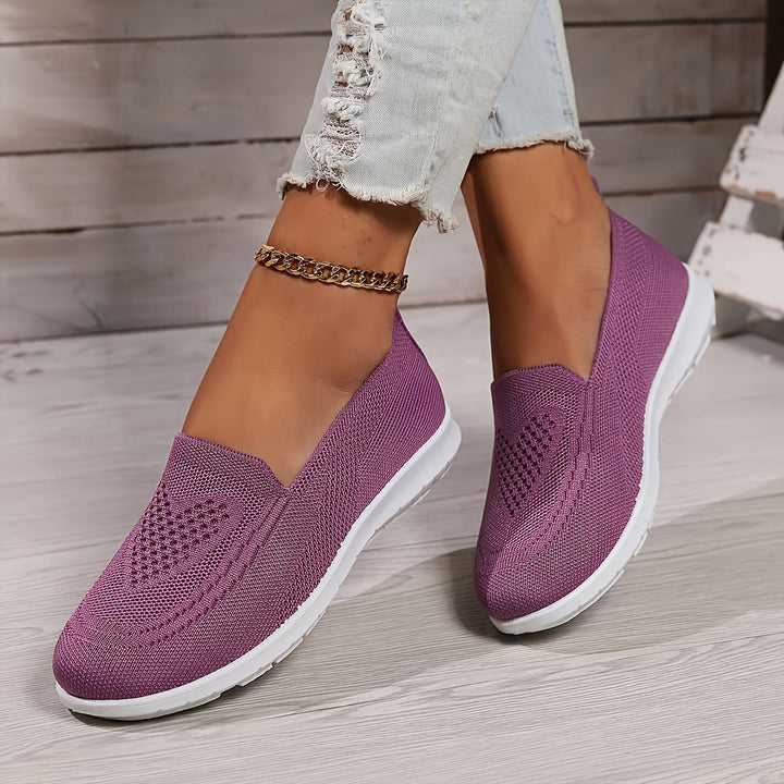 Avery | Women's Breathable Knit Slip On Sneakers
