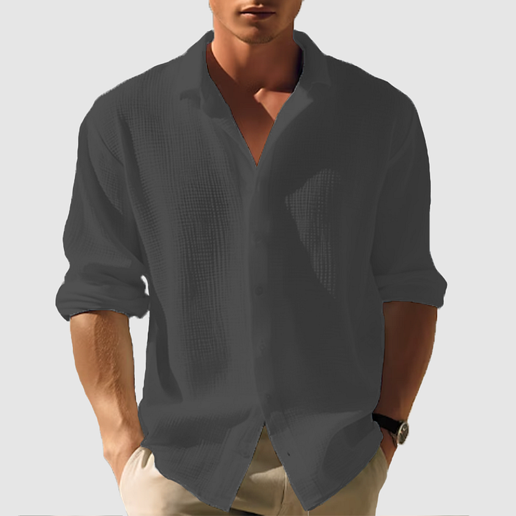 Julian | Men's Lapel Collar Button Down Shirt