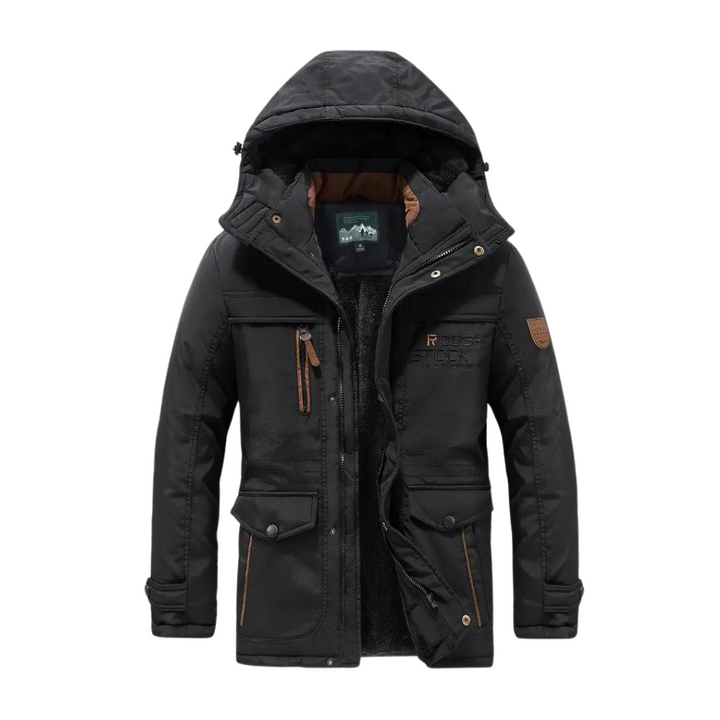Waterproof Wind-Resistant Lined Outdoor Jacket Warm Winter Coat