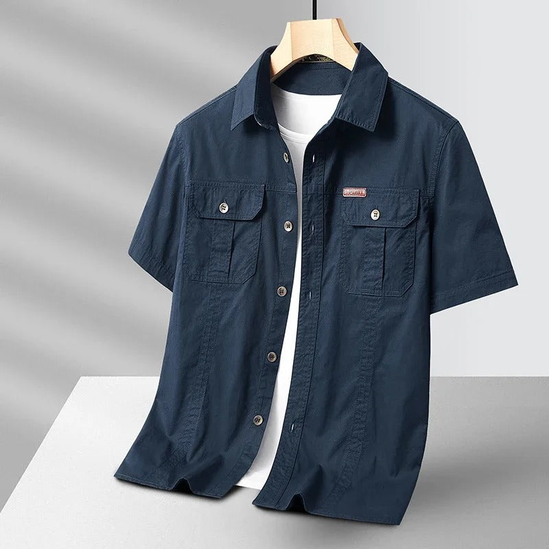 Brennan | Men's Utility Button-Up Pocket Cargo Shirt