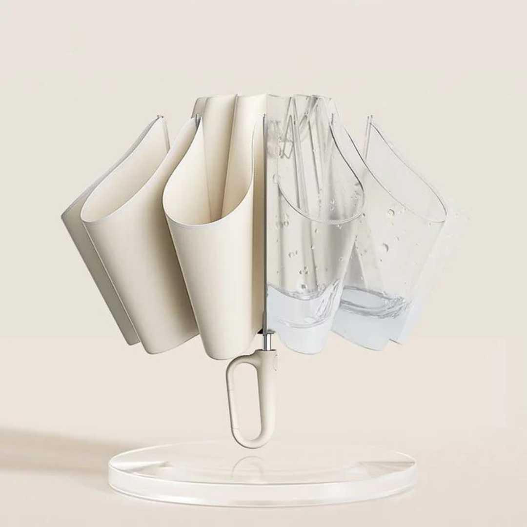 Wind-Resistant Automatic Folding Umbrella Compact Storm Protection