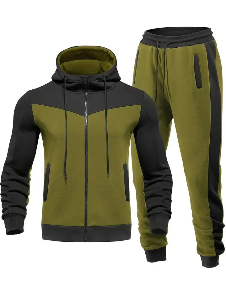 Men's Two-Piece Tracksuit Breathable Performance Sports Jogger Set