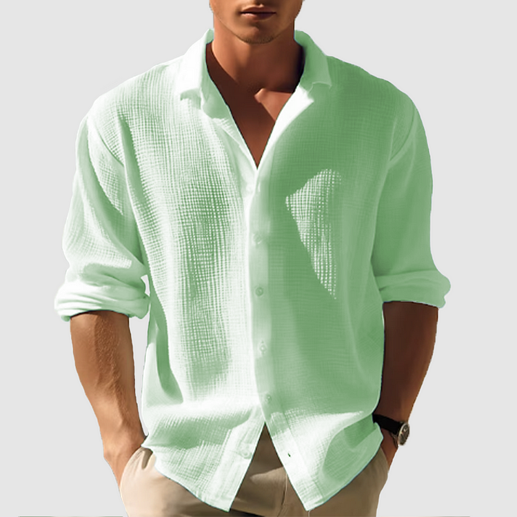 Julian | Men's Lapel Collar Button Down Shirt