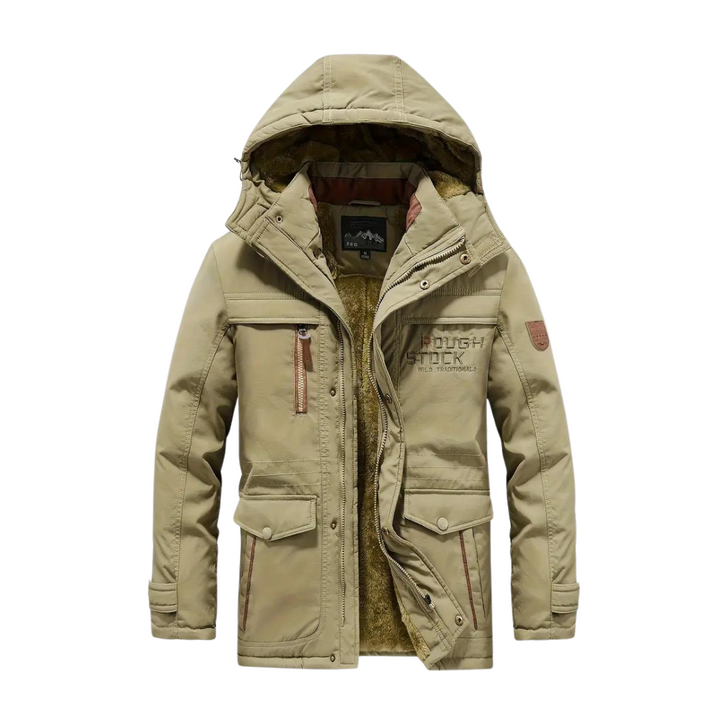 Waterproof Wind-Resistant Lined Outdoor Jacket Warm Winter Coat