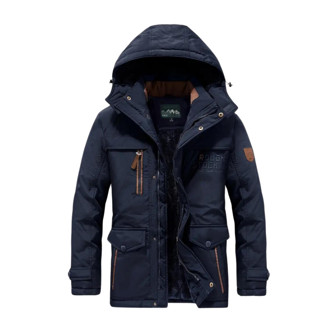 Waterproof Wind-Resistant Lined Outdoor Jacket Warm Winter Coat