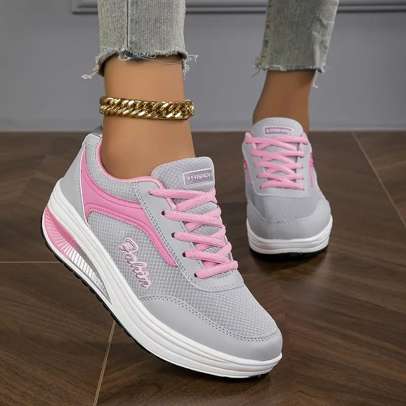 Virelle | Women's Lace-Up Platform Sole Sneakers