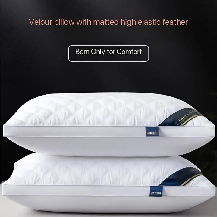 Bed Pillows Set of 2 Hypoallergenic – 3D Fill, Cervical Support & Breathable Cover for Comfortable Sleep