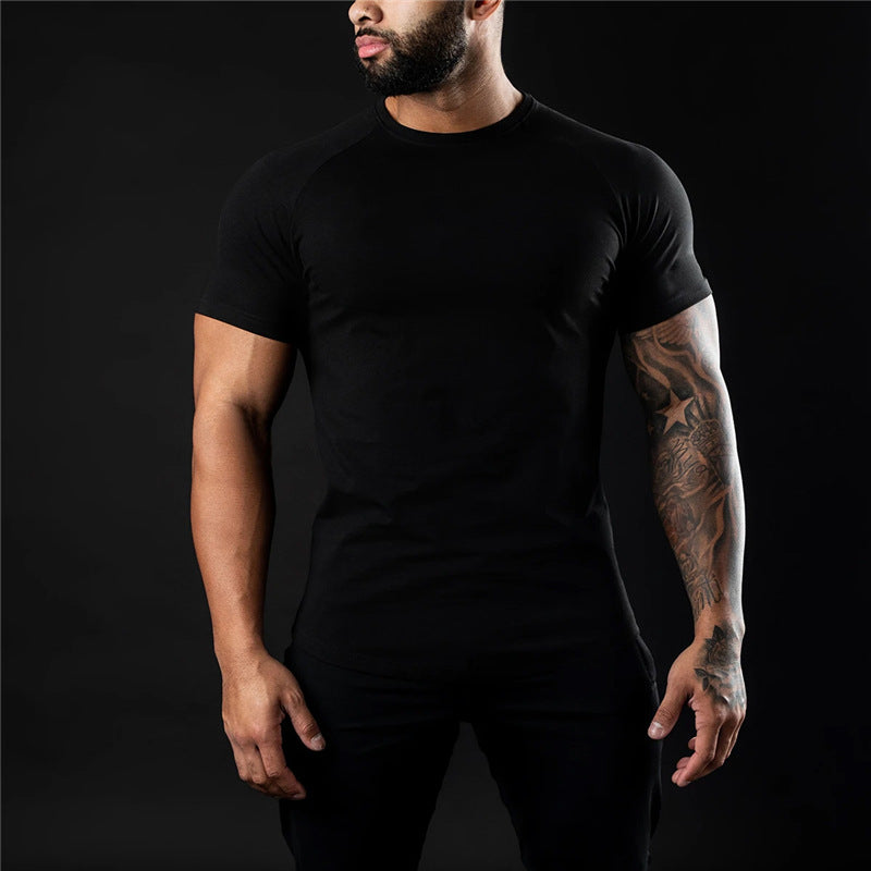 Luca | Men's Slim-Fit Crew Neck Raglan Sleeve T-Shirt