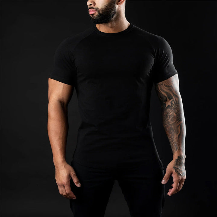 Luca | Men's Slim-Fit Crew Neck Raglan Sleeve T-Shirt