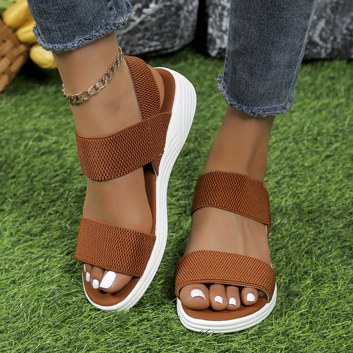Elara | Women's Adjustable Ankle Strap Open Toe Sandals