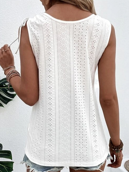 Kaia | Women's Sleeveless Button Up Casual Tank Top