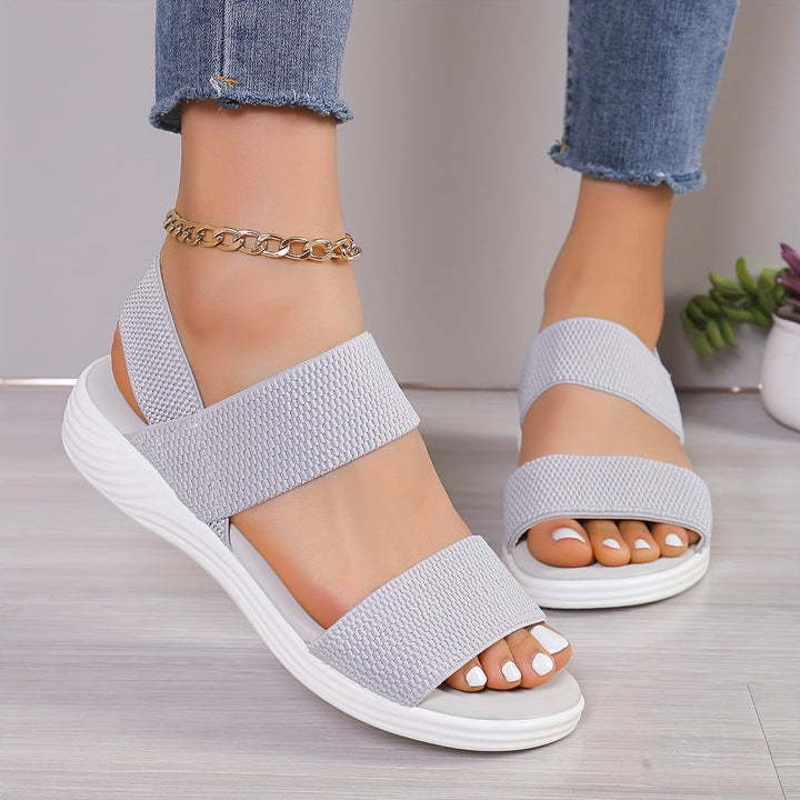 Elara | Women's Adjustable Ankle Strap Open Toe Sandals