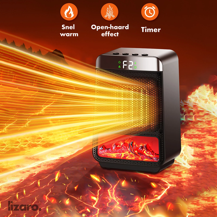 Electric Heater Energy Efficient 1500W–2500W – Fast Heating, Portable & Safe Design for Large Room Use