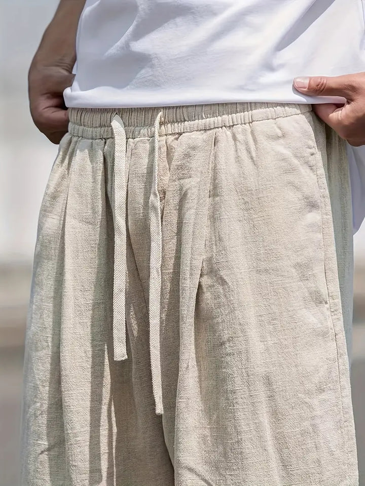 Ivar | Men's Relaxed Linen Drawstring Trousers