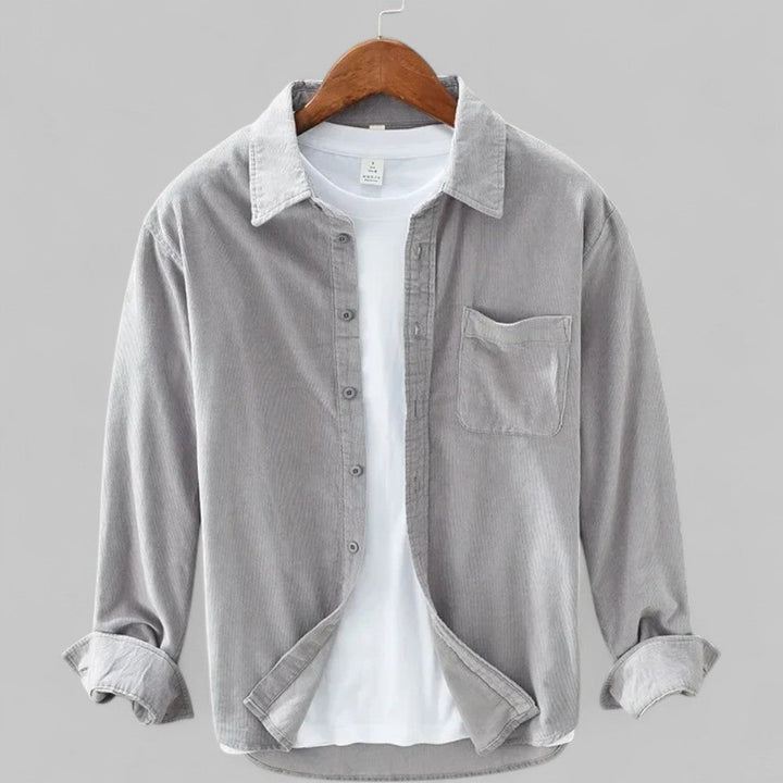 Ethan | Men's Retro Corduroy Button-Up Shirt