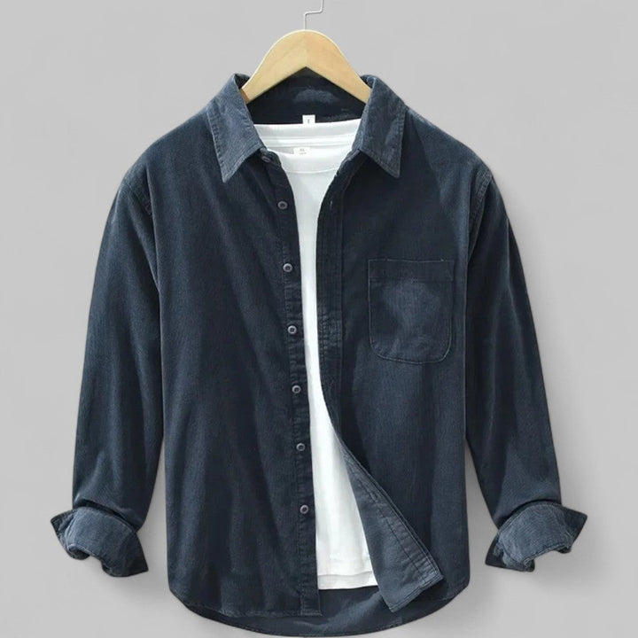 Ethan | Men's Retro Corduroy Button-Up Shirt