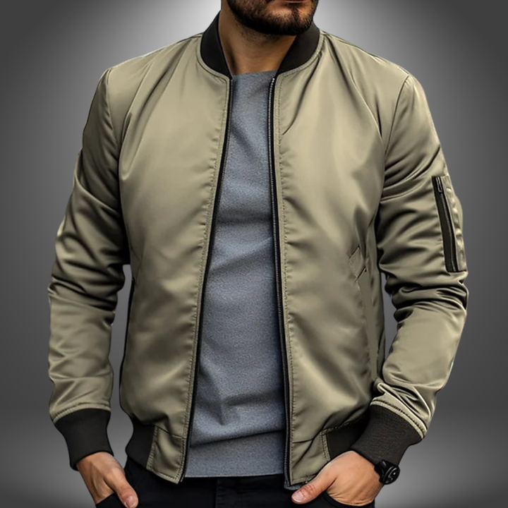 Logan | Men's Classic Wind Resistant Bomber Jacket