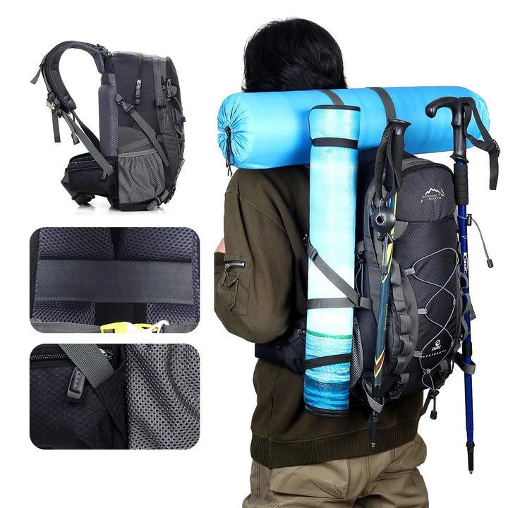 40-Litre Hiking Backpack Suspension Lightweight Trekking Pack