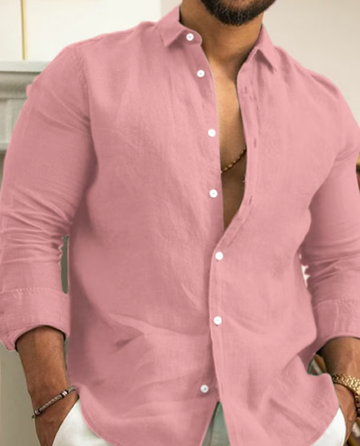 Orin | Men's Lightweight Linen Button-Up Casual Shirt