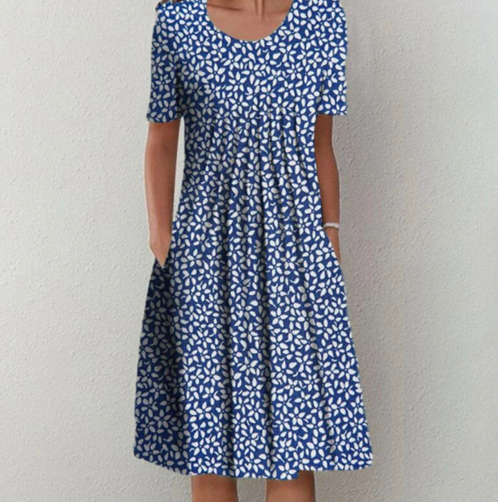 Elodie | Women's Pleated A-Line Summer Dress