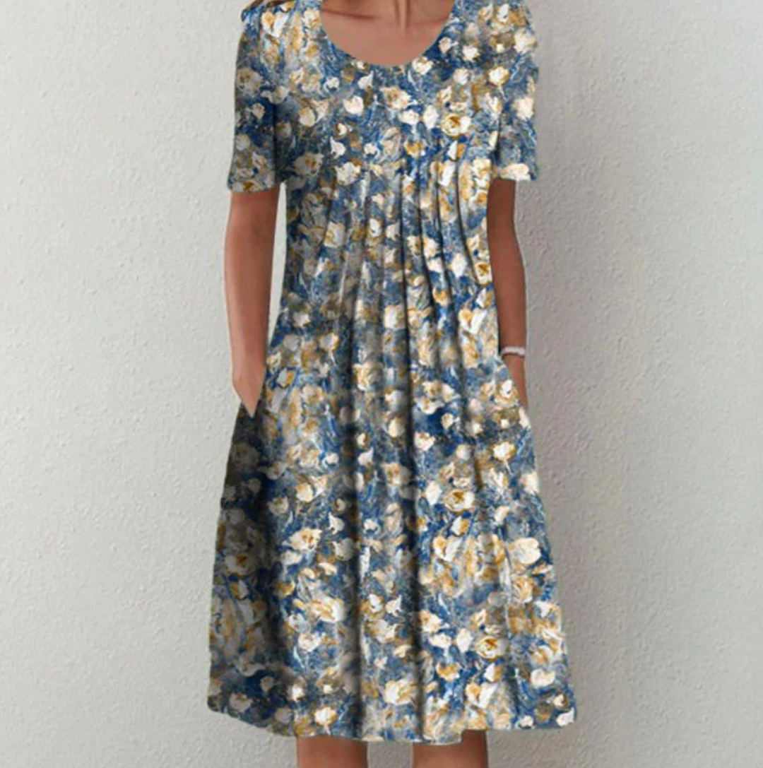Elodie | Women's Pleated A-Line Summer Dress