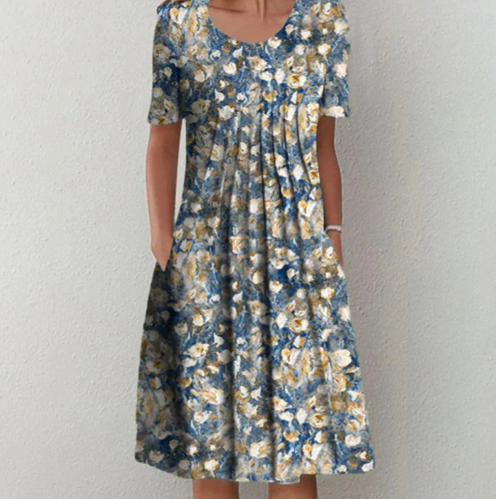 Elodie | Women's Pleated A-Line Summer Dress