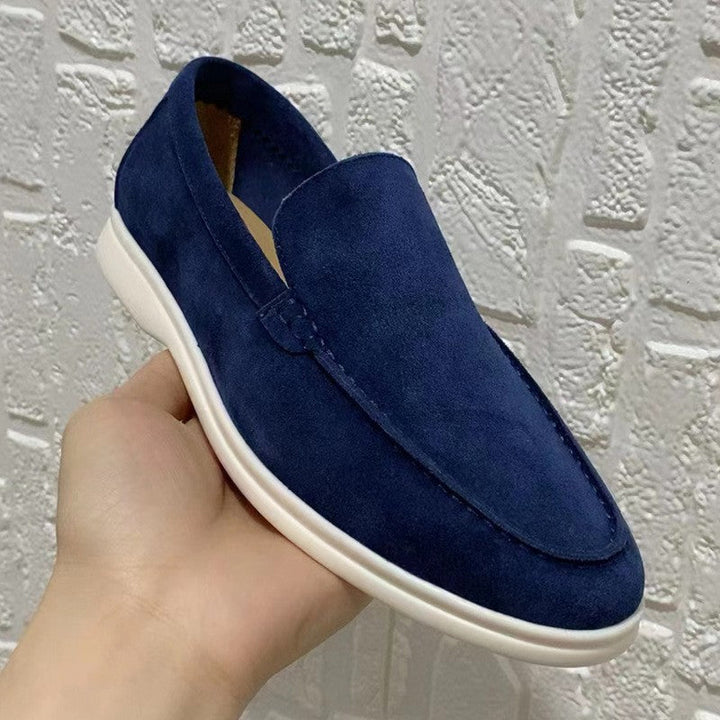 Tristan | Men's Casual Flat Loafers With Contrast Sole