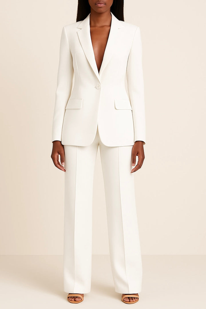 Elina | Women's Tailored Blazer & Wide-Leg Trouser Set