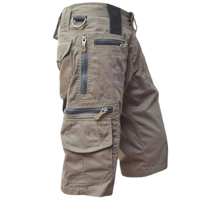 Men's Cargo Shorts Quick-Drying Stretch Outdoor Zip Pockets