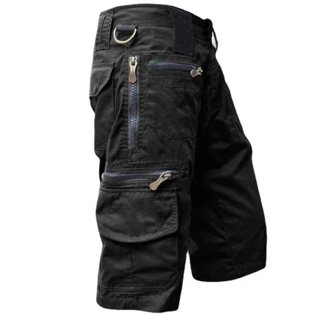 Men's Cargo Shorts Quick-Drying Stretch Outdoor Zip Pockets