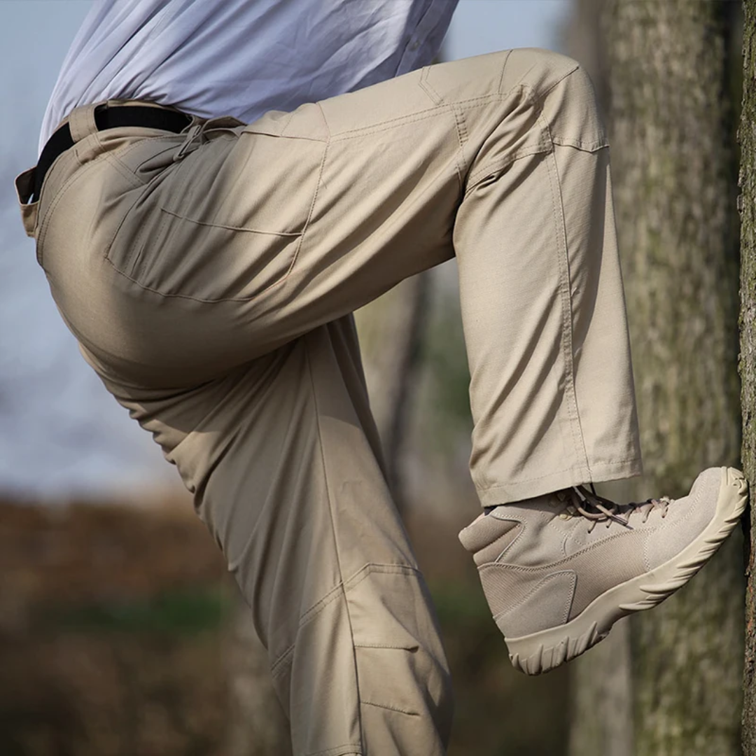 Men's Tactical Cargo Trousers Water-Resistant Outdoor Hiking