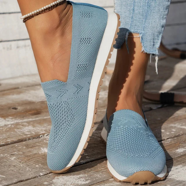 Nerissa | Women's Breathable Knit Slip-On Casual Loafers