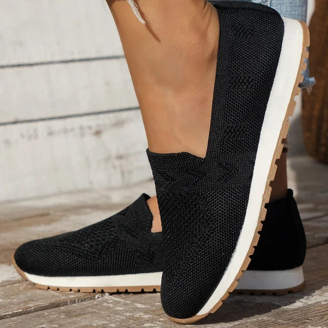 Nerissa | Women's Breathable Knit Slip-On Casual Loafers