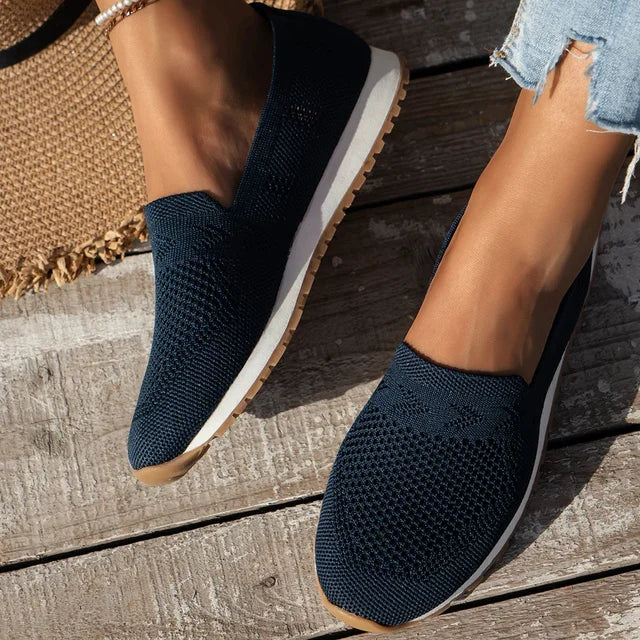 Nerissa | Women's Breathable Knit Slip-On Casual Loafers