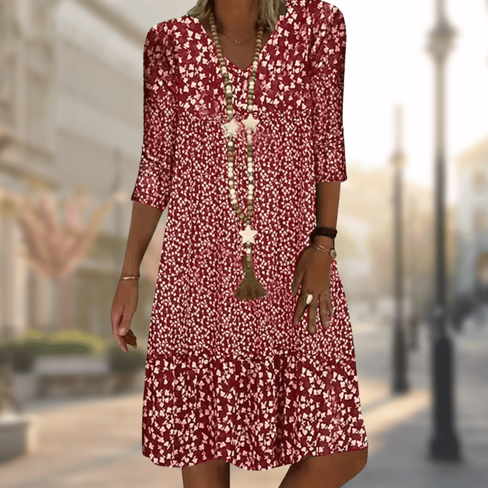 Aria | Women's Tiered Floral Flowy Summer Dress
