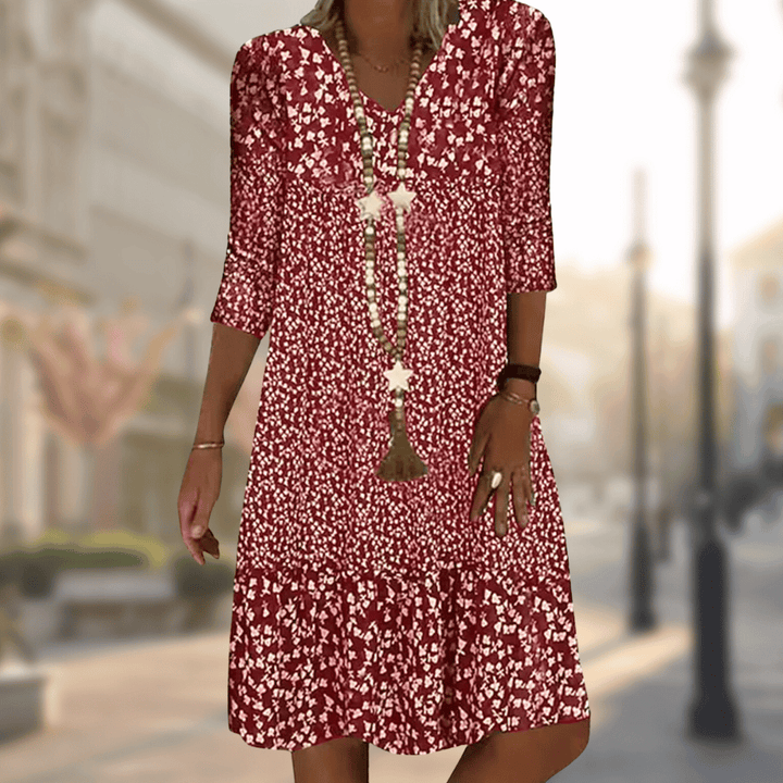 Aria | Women's Tiered Floral Flowy Summer Dress